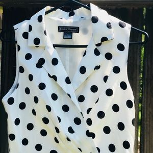 Black and white Polkadots  Midi Dress 💖!!